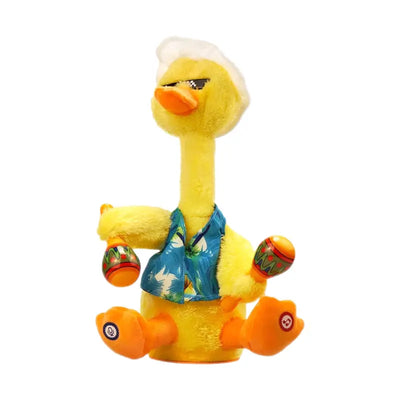 Essentials Electronic Dance Lights up Rattle Toys, Talking Duck Toys, Talking Toys Repeat What You Say, Squirming Dancing Ducks Sing 60 Songs, Birthday Presents, Boys and Girls A1