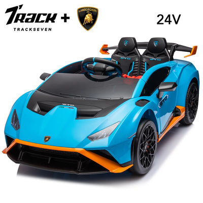 24V Kids Ride on Car, Licensed Lamborghini STO Electric Car for Boys Girls