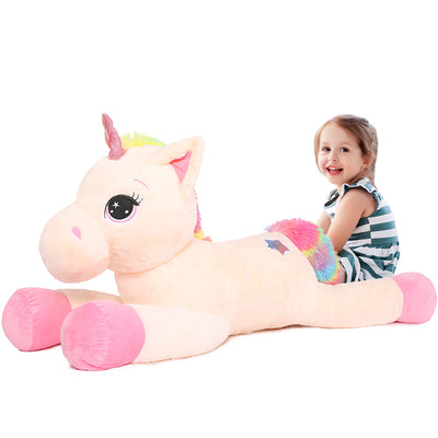 Giant Unicorn Stuffed Animal 32'' Cute Soft Unicorn Plush Toy