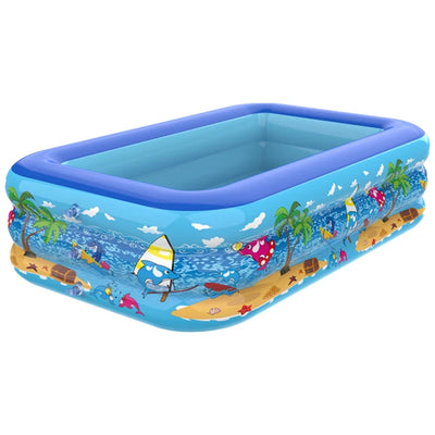 Inflatable Swimming Pool PVC Framed Swimming Pool Cartoon Pattern Thickening Swimming Pool for Toddler Kids